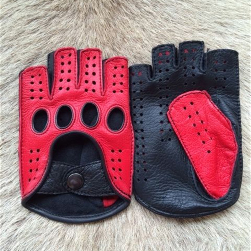 Retro Half Finger Goat Leather - Leather Driving Glove avis et prix
