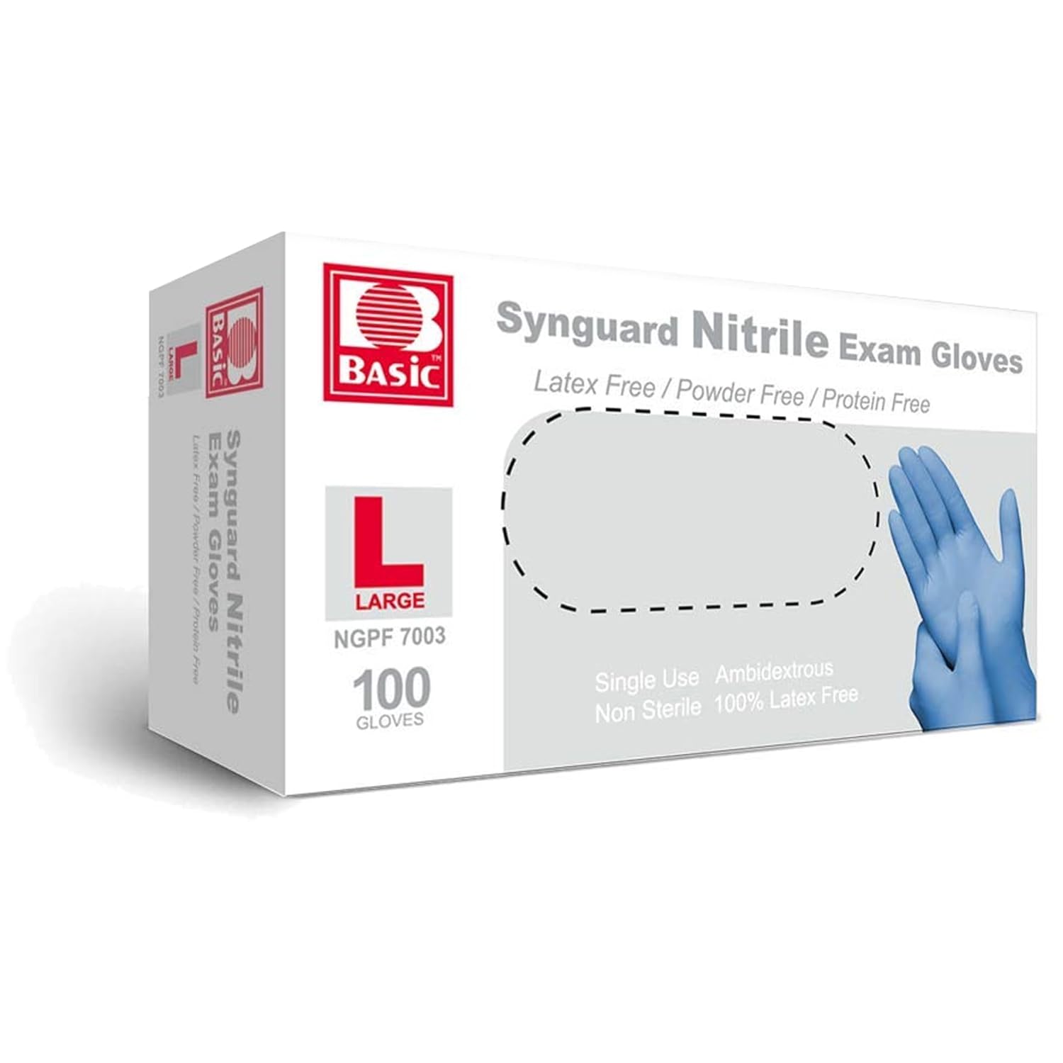 Latex-Free Blue Nitrile Exam G - Exam Glove Nitrile avis et prix