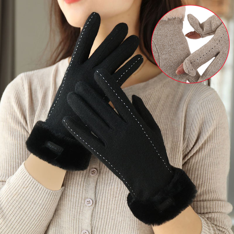 Women Winter Gloves Flip Top F - Wool Glove Lined avis et prix