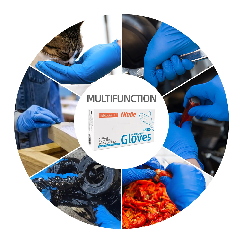 Nitrile Exam Gloves-Blue Latex - Exam Glove Nitrile avis et prix