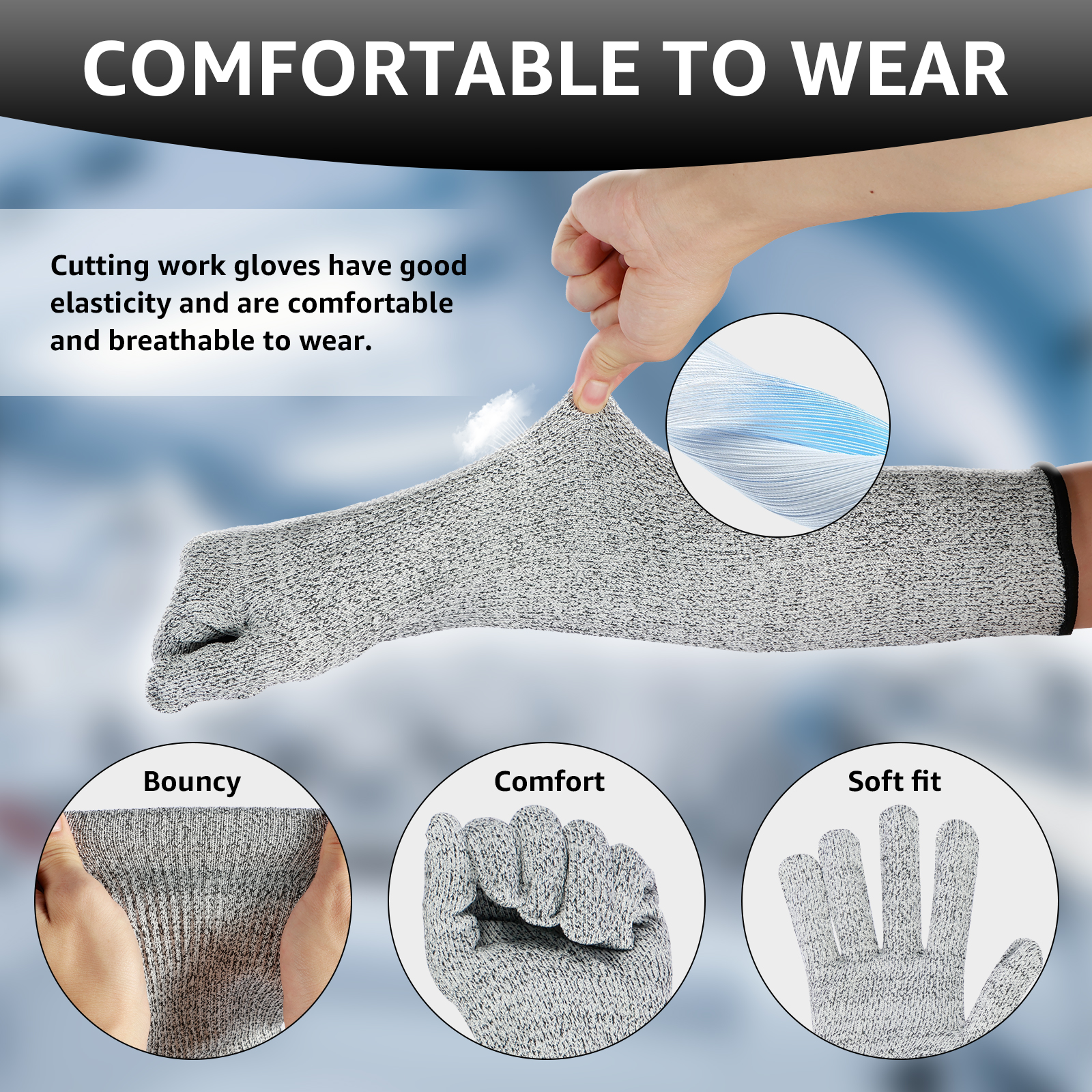Breathable HPPE Cut Resistant  - Cut Resistant Glove avis et prix