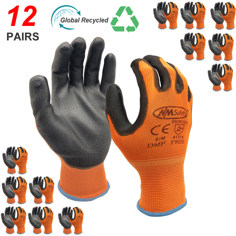 NMSafety 12 Pairs Work Gloves  - Nitrile Mechanic Glove avis et prix