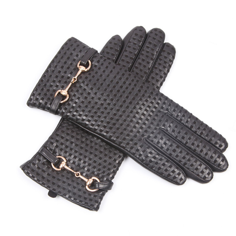 Autumn Winter Real Leather Glo - Wool Glove Lined avis et prix