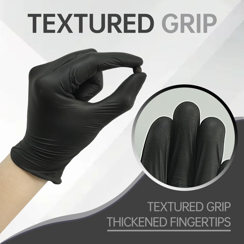 100PCS Black Nitrile Gloves Di - Nitrile Mechanic Glove avis et prix