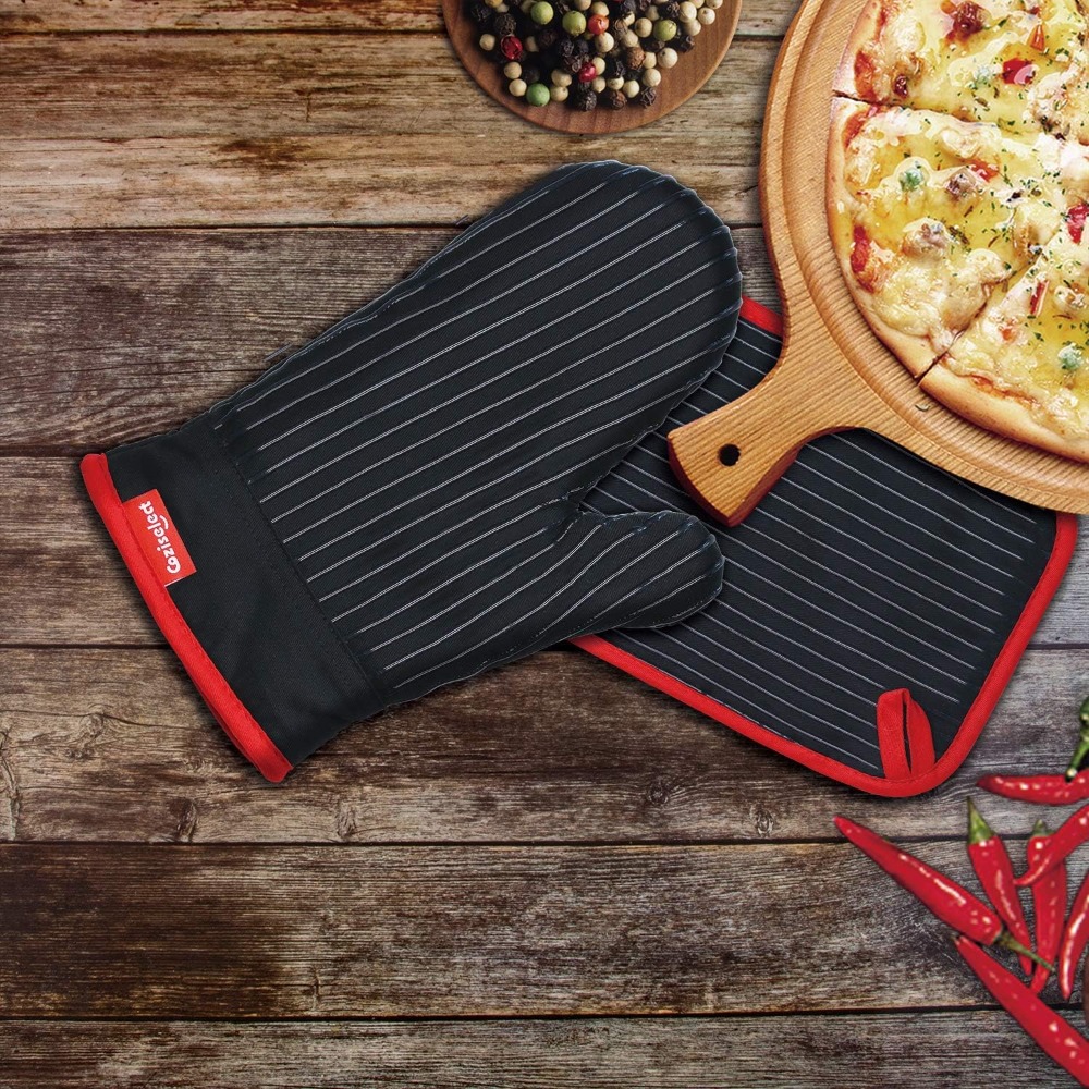 Heat Resistant Oven Mitts and  - Oven Mitt Silicone avis et prix