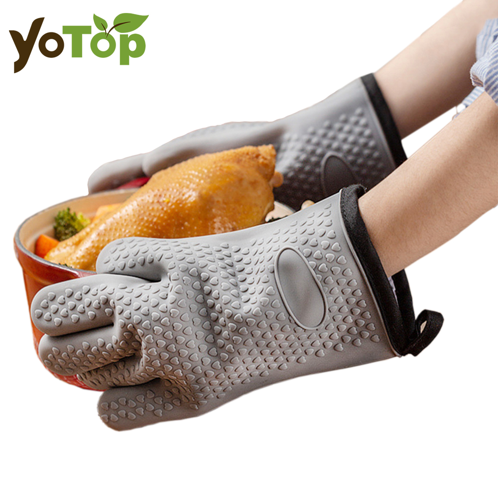 Heat Resistant Silicone Gloves - Oven Mitt Silicone avis et prix