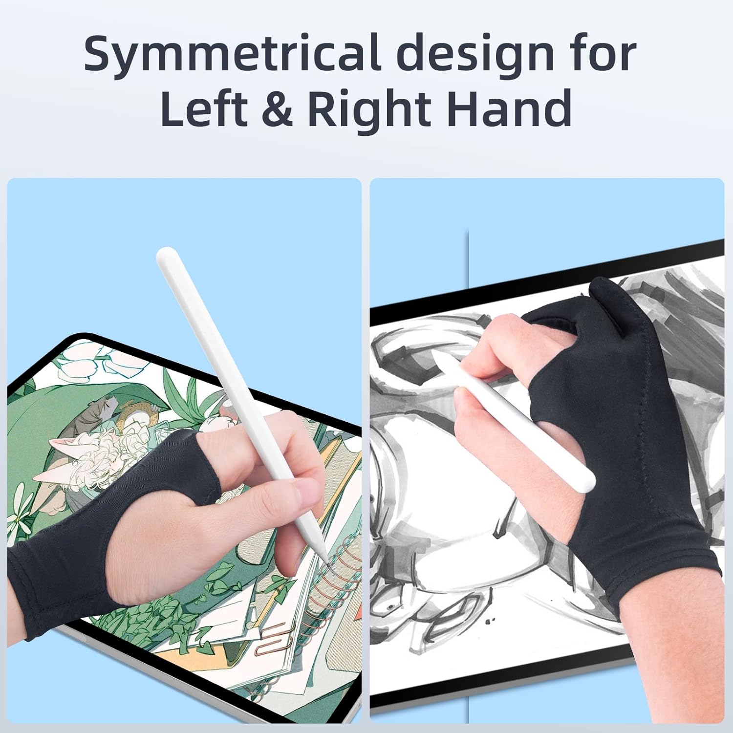 2-Pack Drawing Glove with Palm - Touchscreen Glove Capacitive avis et prix