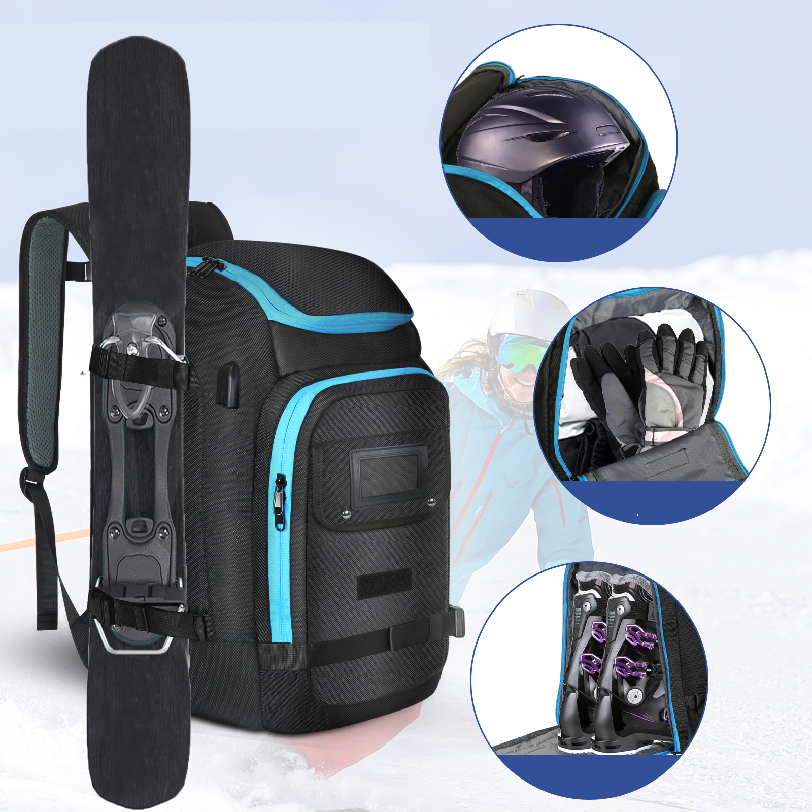 Ski Boots Bag Outdoor Skiing C - Ski Glove Waterproof avis et prix