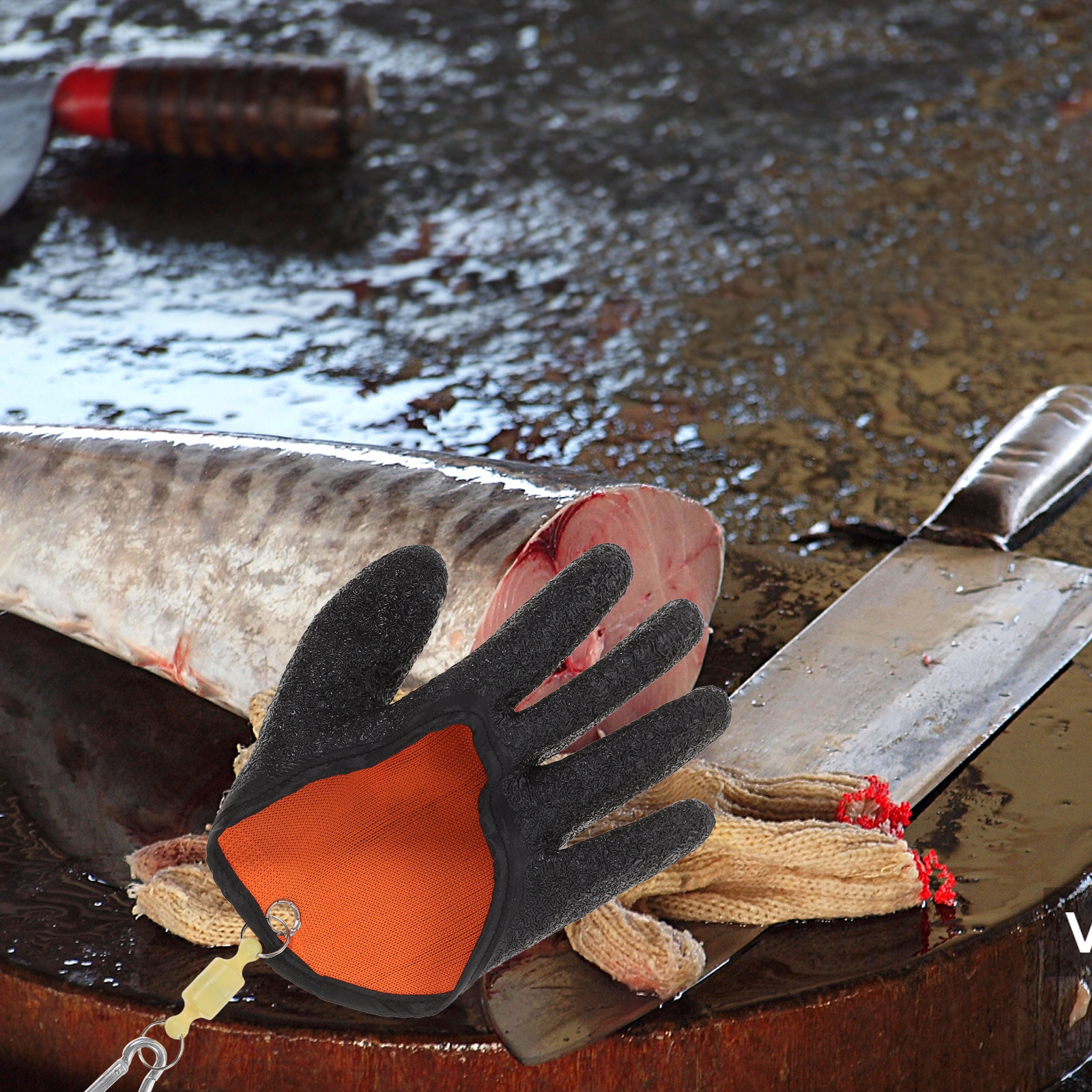 Fish Catch Gloves Anti-Slip Ru - Rubber Glove Cleaning avis et prix