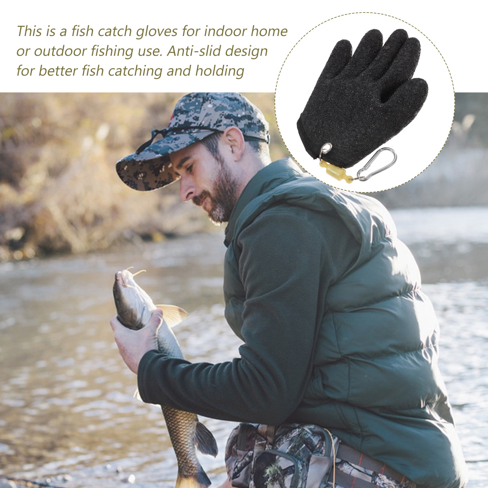 Fish Catch Gloves Anti-Slip Ru - Rubber Glove Cleaning avis et prix